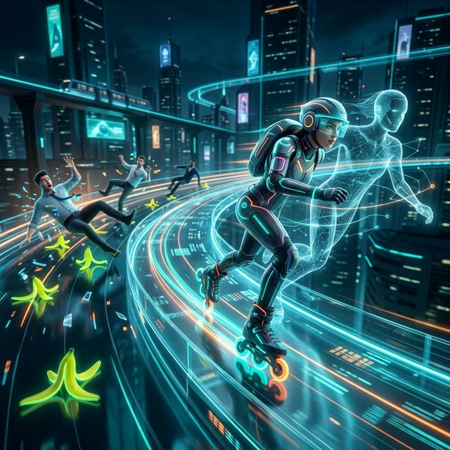 Skating Through Complexity Banner