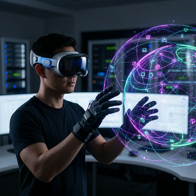 Developer mastering VR IDEs